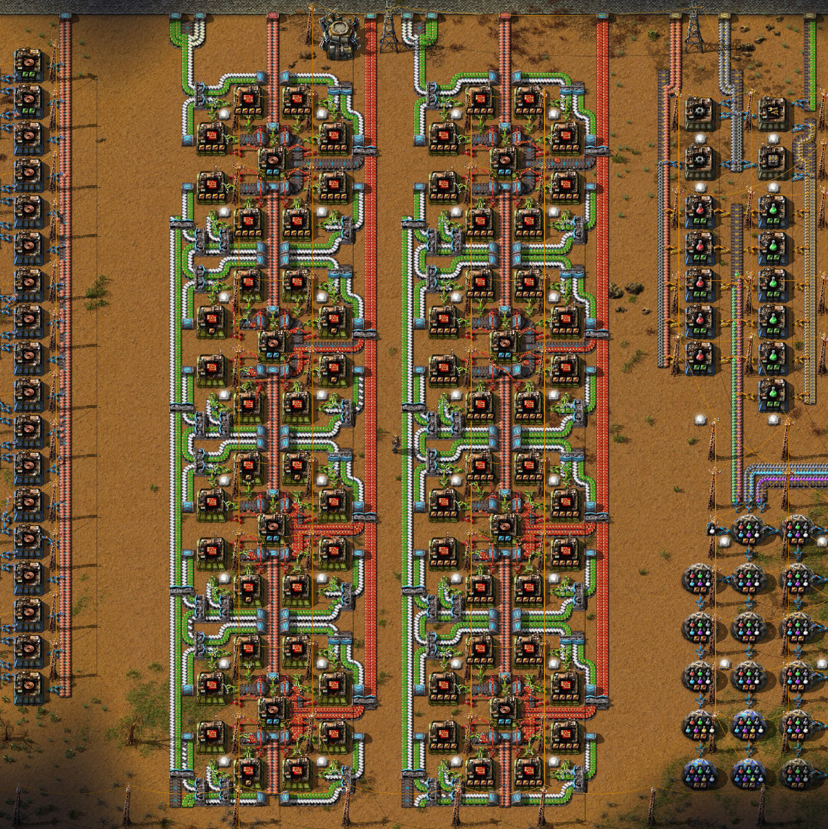【Factorio】攻略ブログ④ 防衛設備とメインバス各製品ラインの紹介 まるわかブログ